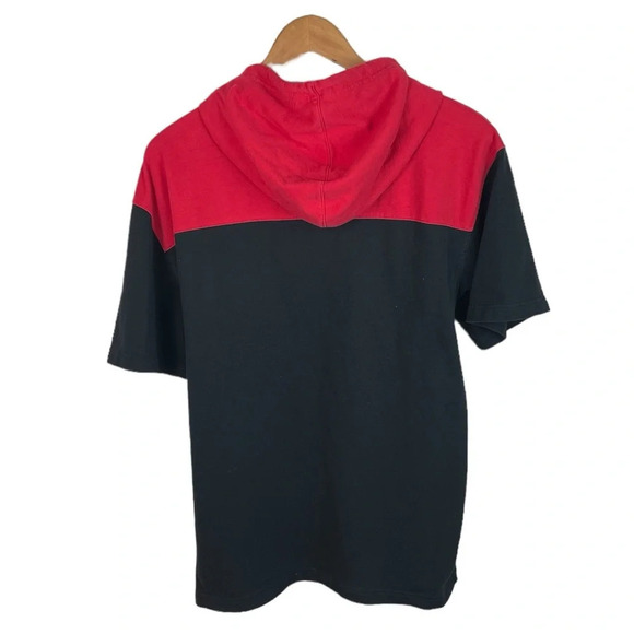 TS1022 Men’s OU Original Use Boxy Fit Short Sleeve Hooded Shirt M - Picture 4 of 5